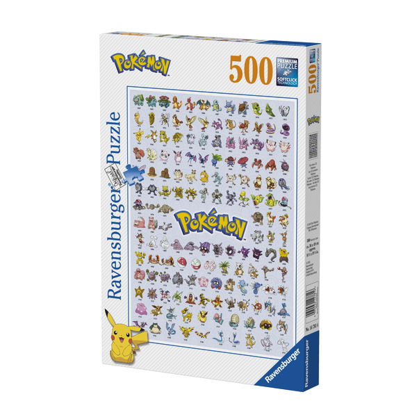 Puzzle Prvých 151 Pokémonov 500 Ravensburger
