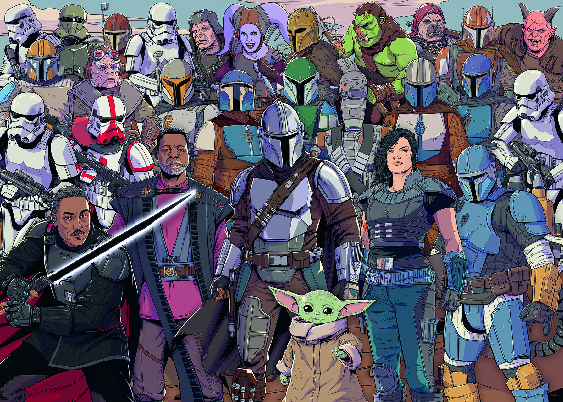 Puzzle Challenge Puzzle: Star Wars: Mandalorian 1000 Ravensburger