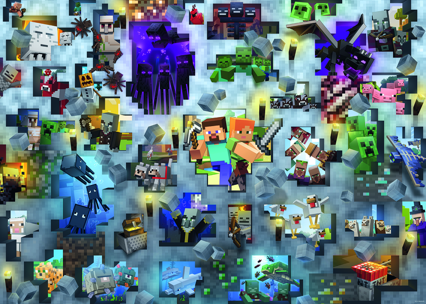 Challenge Puzzle: Minecraft 1000 Ravensburger