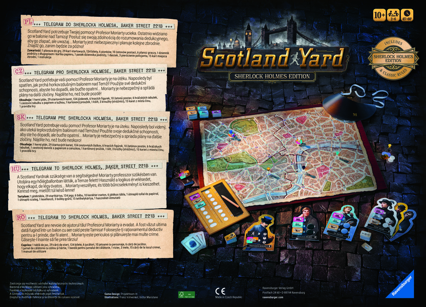 Hra Scotland Yard Sherlock Holmes Ravensburger