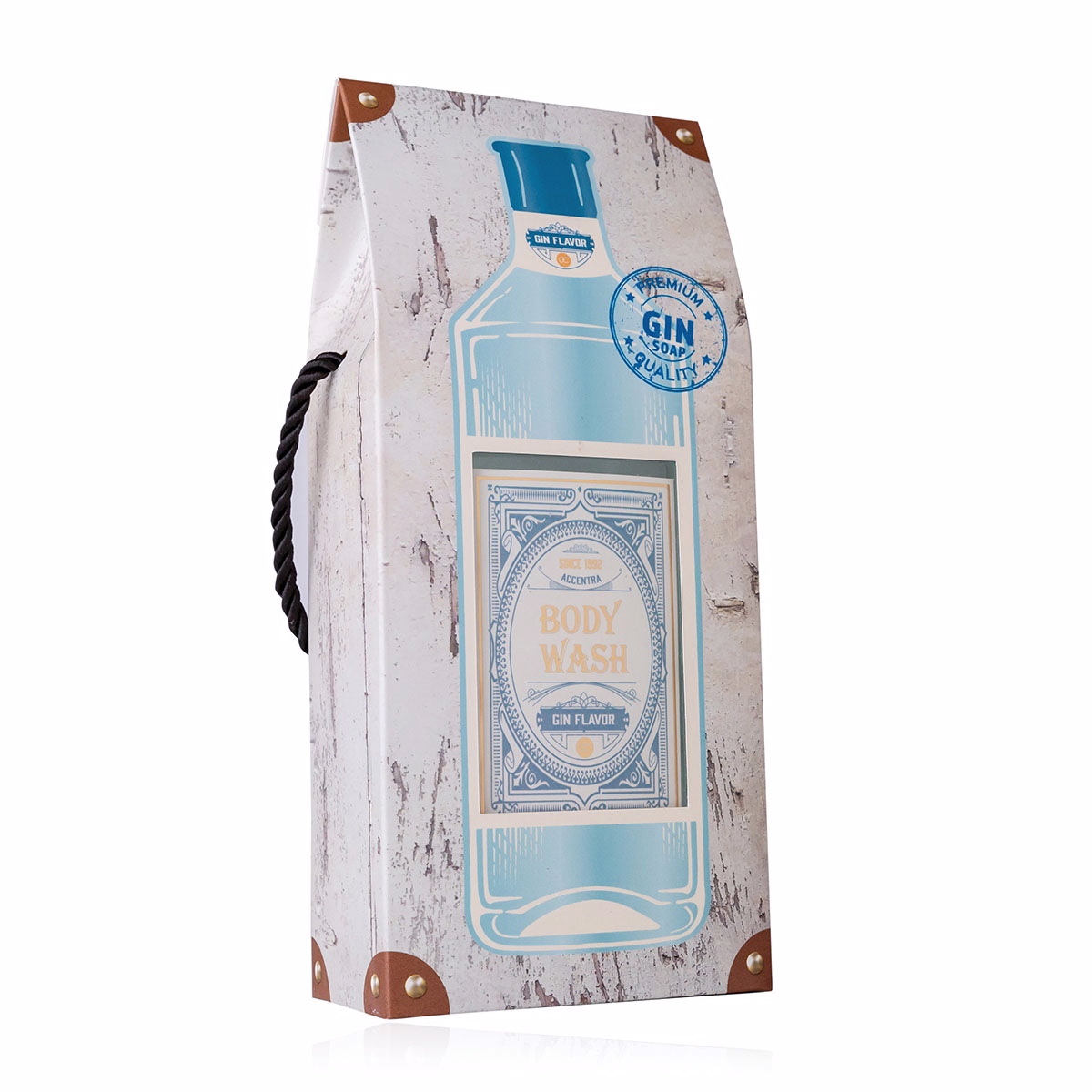 GEL sprchový 400ml Gin flavor flavor Men Classicsv darčekovej krabičke v štýle ginu, vôňa: gin