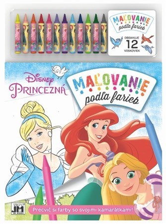 Maľovanie podľa farieb - Princezná