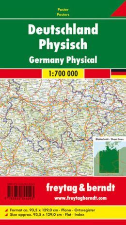 Nemecko nástenná mapa 1:700T lam+lišta FB