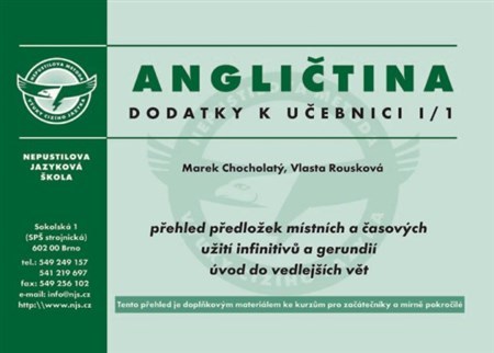 Angličtina - dodatky - Marek Chocholatý