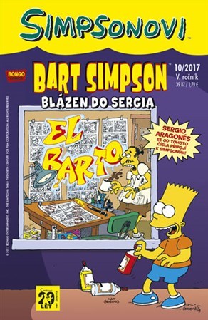 Kniha Bart Simpson Blázen do Sergia