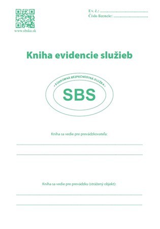 Kniha Tatrapol Kniha evidencie služieb