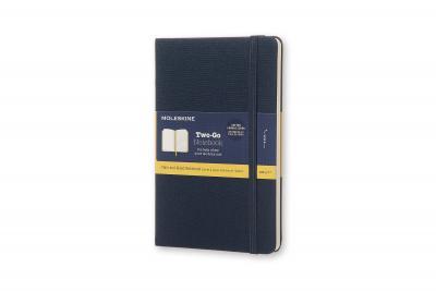 Zápisník MOLESKINE Two-Go čistý modrý M