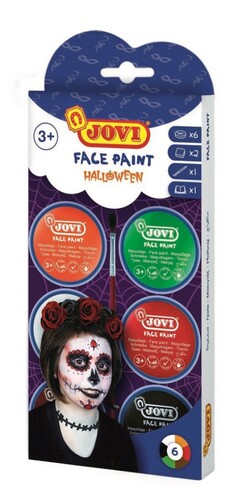 JOVI farby na tvár Halloween sada s príslušenstvom 6x8 ml