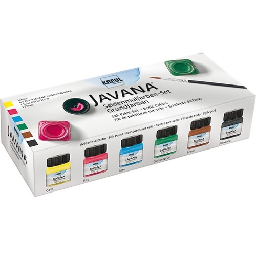 Sada farieb na hodváb Kreul Javana Basic 6x20 ml