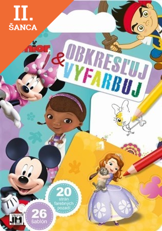 Lacná kniha Obkresľuj a vyfarbuj - Junior