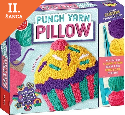 Lacná kniha Punch Yarn Pillow Arts and Craft Kit