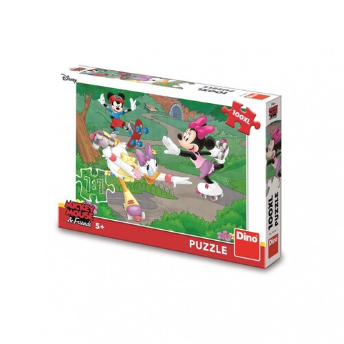 Kniha Puzzle 100XL Minnie sportuje