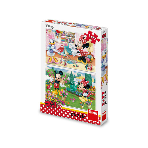 Puzzle Pracovitá Minnie 2x77 Dino