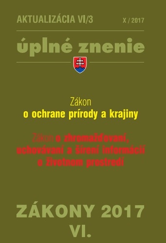 Zákony 2017 VI. aktualizácia VI 3