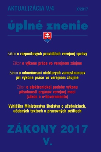 Zákony 2017 V. aktualizácia V 4