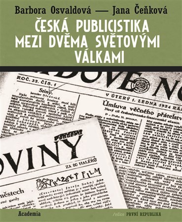 Kniha Česká publicistika mezi dvěma světovými válkami
