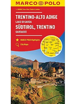 Itálie, Südtirol, Trentino mapa 1:200T