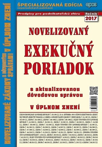 Novelizovaný exekučný poriadok 24/2017
