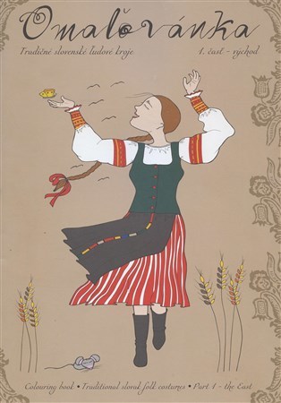 Omaľovánka - Tradičné slovenské ľudové kroje 1.časť - východ