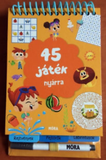 45 játék nyárra - rejtvények, fejtörők, labirintusok