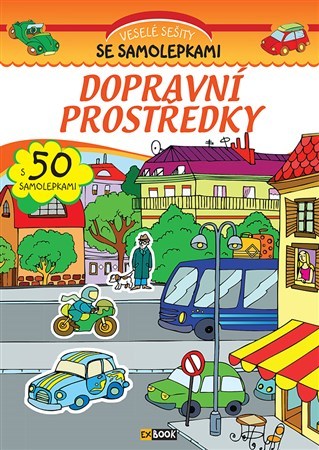 Dopravní prostředky - Veselé sešity se samolepkami