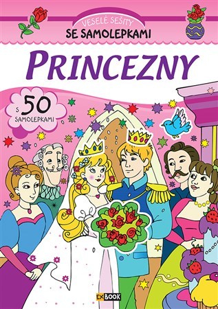 Kniha Veselé sešity se samolepkami Princezny