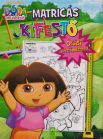 Dóra a felfedező - Matricás kifestő