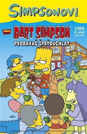 Kniha Simpsonovi - Bart Simpson 1/2018 - Prodavač šprťouchlat