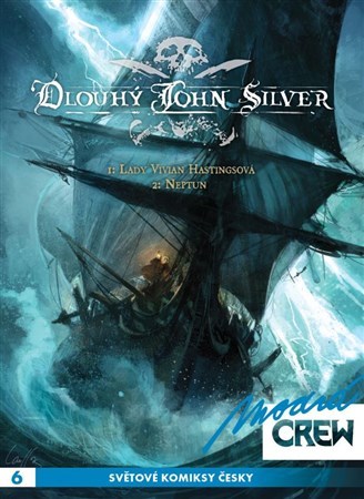 Kniha Modrá CREW 6 Dlouhý John Silver 1+2