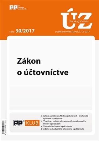 UZZ 30 2017 Zákon o účtovníctve