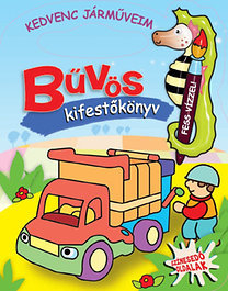 Bűvös kifestőkönyv - Kedvenc járműveim - Színesedő oldalak