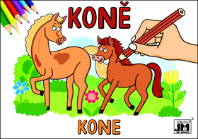 Koně - omalovánka