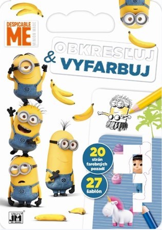 Kniha Obkresľuj a vyfarbuj - Mimoni