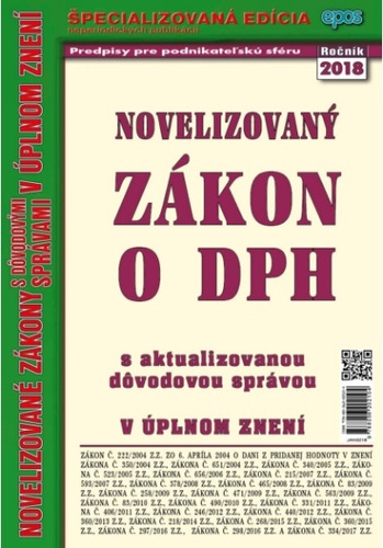 Novelizovaný zákon o DPH 2/2018
