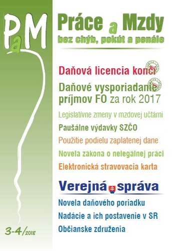Práce a Mzdy 3-4 2018
