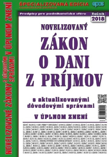 Novelizovaný zákon o dani z príjmov 3 2018