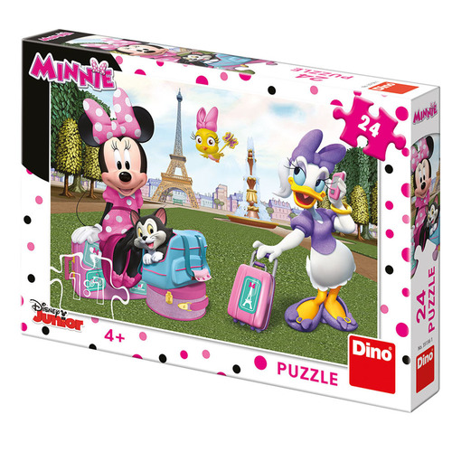 Puzzle Minnie v Paríži 24 Dino