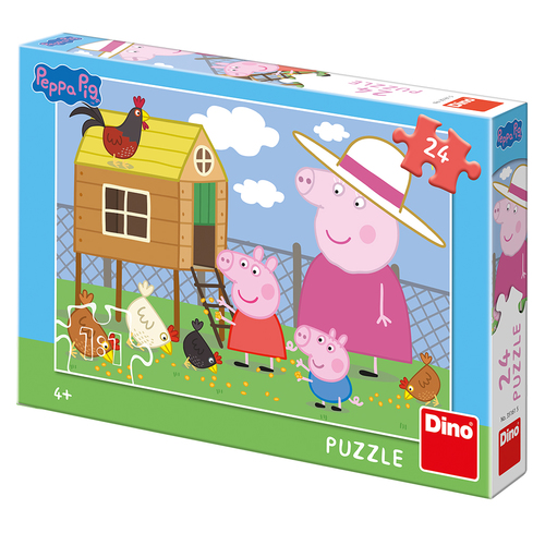 Dino Toys Puzzle Peppa Pig: Sliepočky 24 Dino
