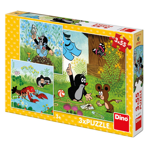 Dino Toys Puzzle Krtko a nohavičky 3x55 Dino