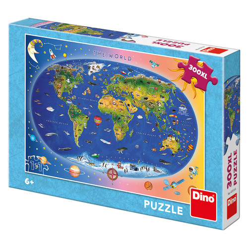 Dino Toys Puzzle Detská mapa 300 XL Dino