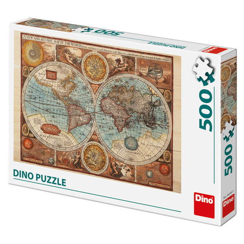 Puzzle Mapa sveta z roku 1626 500 Dino