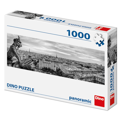 Dino Toys Puzzle Chrlič v Paríži 1000 panoramic Dino