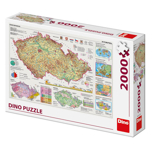 Dino Toys Puzzle Mapy Českej republiky 2000 Dino