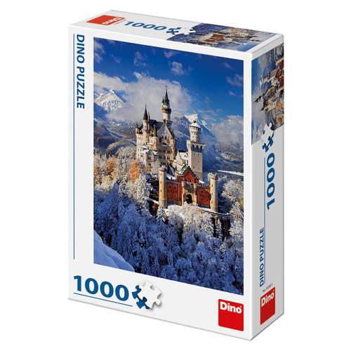 Puzzle Zimný Neuschwanstein 1000 Dino