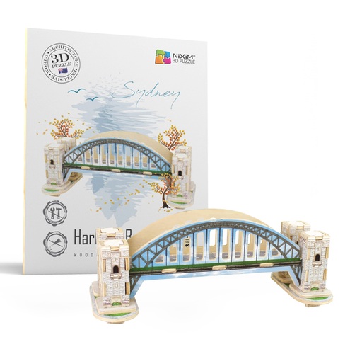 3D Creative Drevené 3D puzzle Harbour Bridge