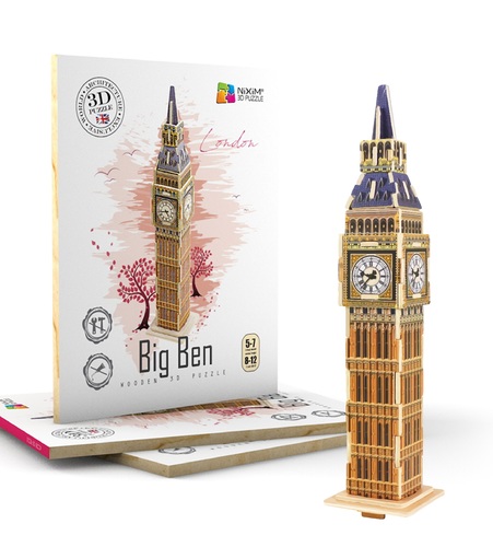 Drevené 3D puzzle Big Ben