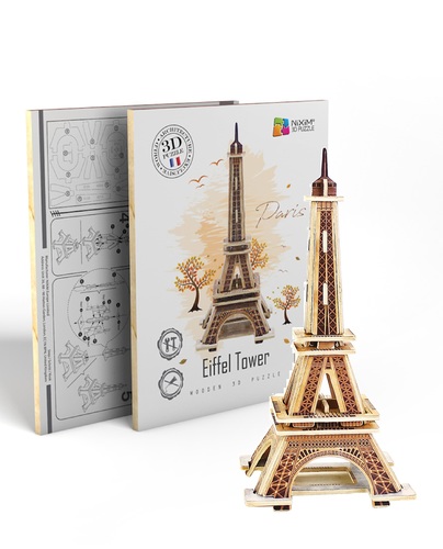 Drevené 3D puzzle Eiffelova veža