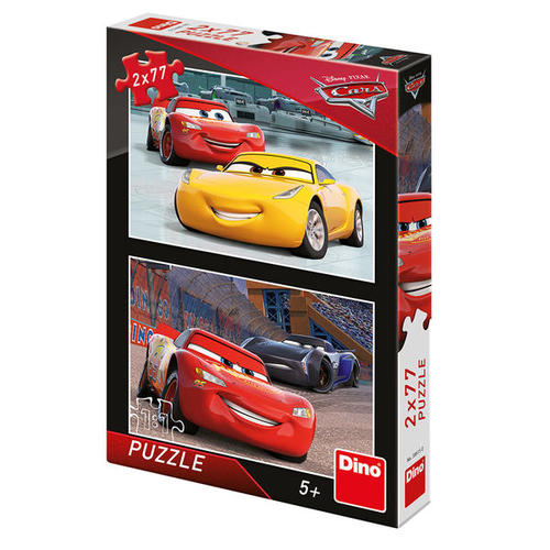 Dino Toys Puzzle Cars 3: Pretekári 2x77 Dino