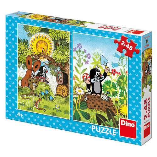 Puzzle Krtko 2x48 Dino