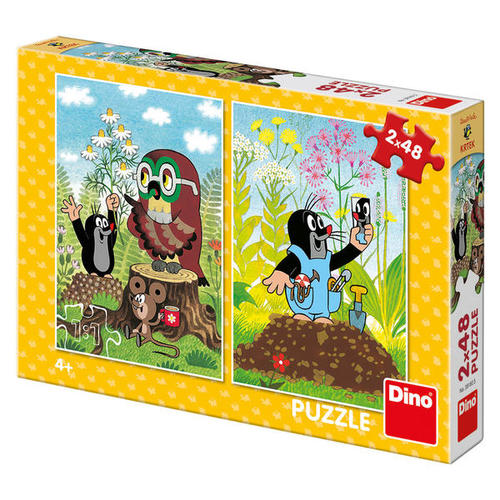 Dino Toys Puzzle Krtko na čistinke 2x48 Dino